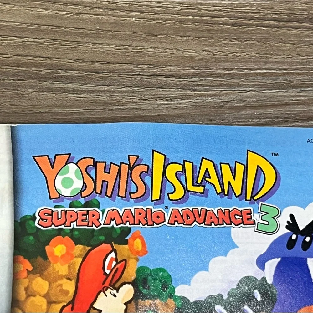 Vintage Nintendo Game Boy Advance Yoshi's Island Super Mario Advance 3 Manual
